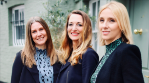 Left to Right: Amy Lawrence, Associate Director, Victoria Usher, Founder and CEO, Kirsty Langan, Head of Client Services (Photo: Business Wire)