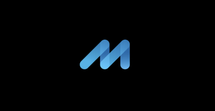 Marketbridge. A stylized blue letter "M" logo with overlapping gradients on a black background.